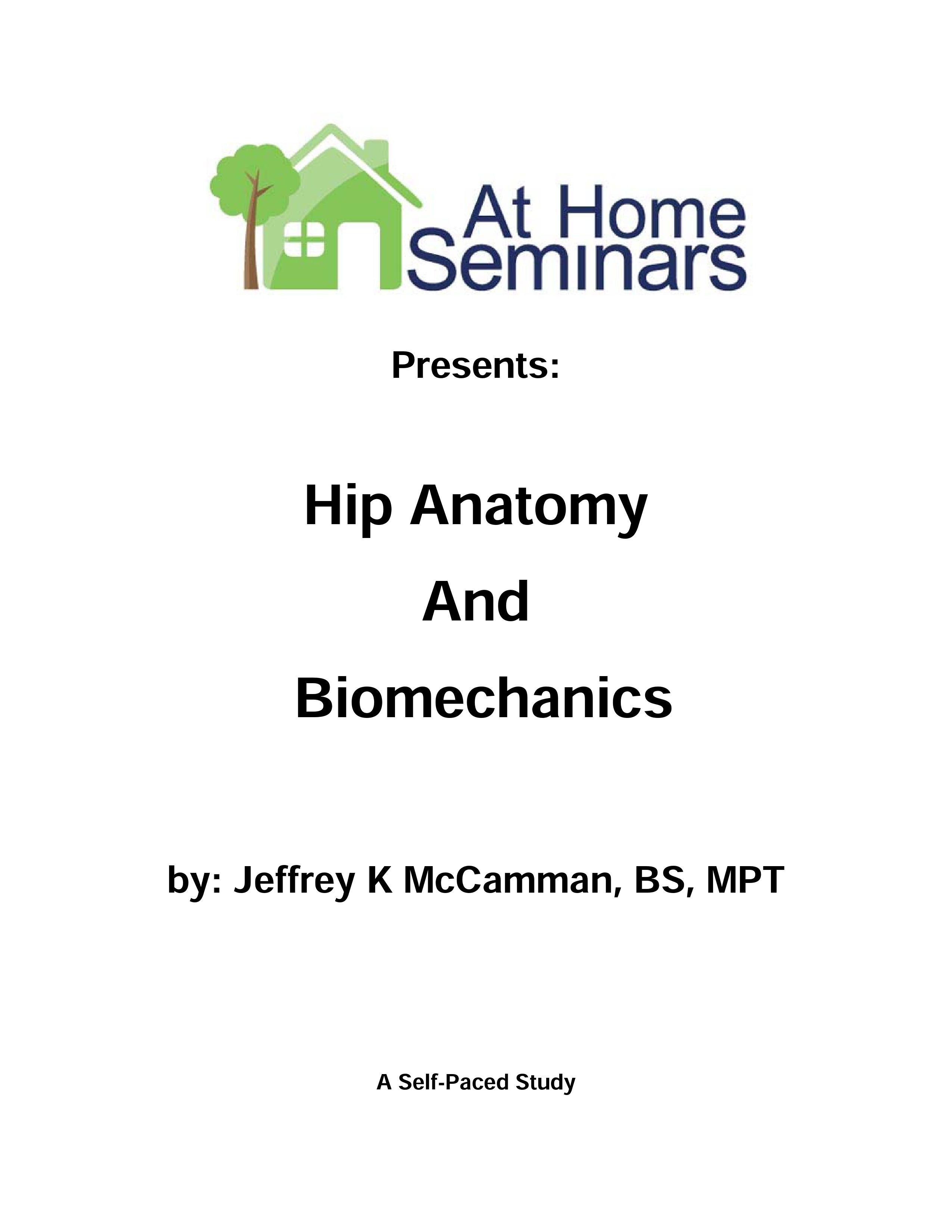 Hip Anatomy & Biomechanics (Electronic Download) 