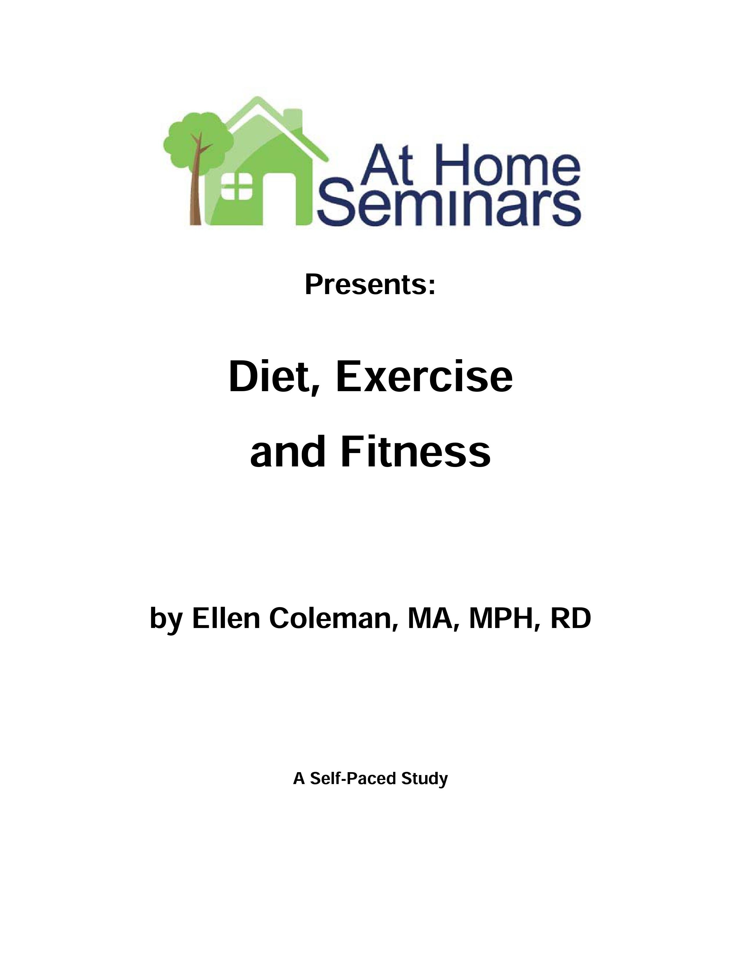 Diet, Exercise and Fitness, 8th Ed (Electronic Download)