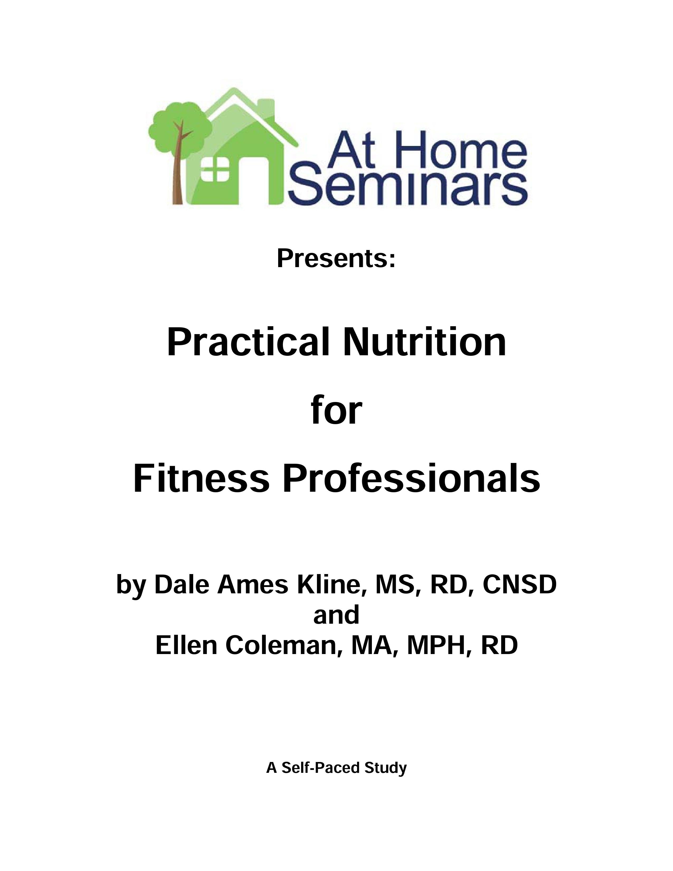 Practical Nutrition for Fitness Professionals 